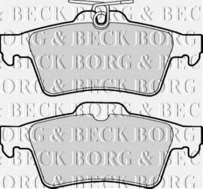 BORG & BECK bbp1931 -  Комплект тормозных колодок, дисковый тормоз